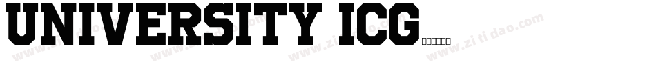 University ICG字体转换